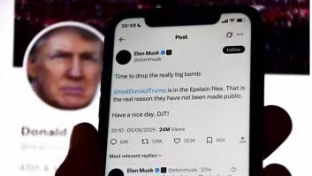 Musk borra el mensaje que vinculaba a Trump con Epstein tras su acalorada discusión por redes sociales