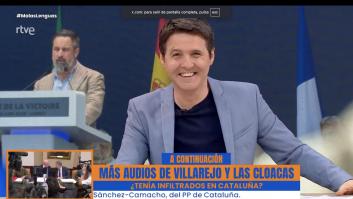 Jesús Cintora ve a Abascal hablar en francés y acaba partido de risa antes de decirle esto