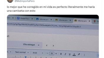 Un profesor enseña lo que ha encontrado en el trabajo de un alumno: "Me haría una camiseta con esto"