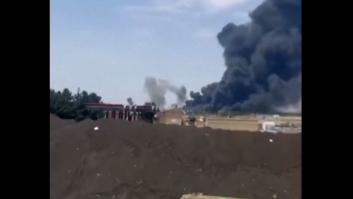 Sale humo del aeropuerto iraní de Tabriz tras un nuevo bombardeo