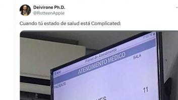 Está en una sala de espera de un ambulatorio, sale el nombre de un paciente en la pantalla y es para no creer