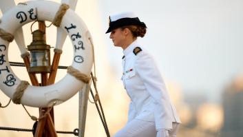 Leonor da un paso más y amplía su formación naval en la Armada con munición real