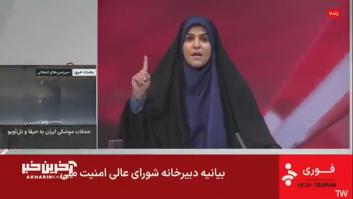 Un canal de televisión iraní es bombardeado mientras emitía en directo