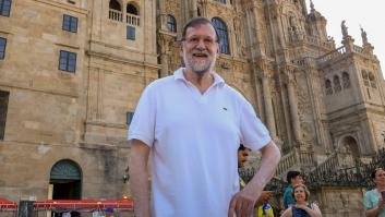 Rajoy concluye el Camino de Santiago un día más tarde y al llegar le gritan su frase más icónica