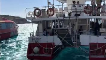 Unas turistas españolas llegan justo a la salida de su barco y así es como se la juegan