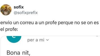 Recibe este mensaje de su profesor antes de un examen y su respuesta es de todo menos tranquilizadora