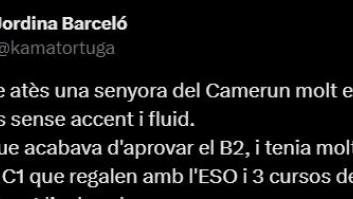 Aplaudida reflexión de una camerunesa que habla catalán fluido y acaba de aprobar el B2: para poner en valor