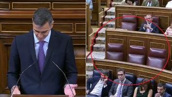 Sánchez ve el escaño de Abascal vacío durante su turno de respuesta y su réplica es tan clara como concisa
