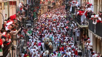 La persona que ha aparecido en Pamplona en pleno San Fermín es de lo que más llama la atención