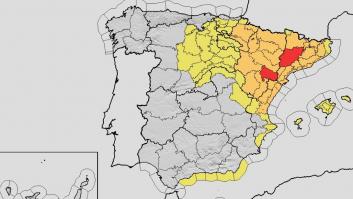 La AEMET desactiva el aviso rojo por lluvias en Cataluña y rebaja a amarillo en Aragón