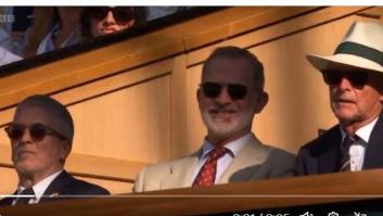 Pillan a Felipe VI haciendo esto en la final de Wimbledon y ya provoca hasta montajes