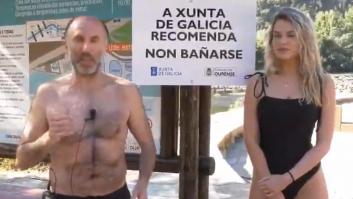 Al más puro estilo Fraga y en contra de las recomendaciones: el surrealista vídeo del alcalde de Ourense en unas termas