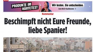 En Alemania responden con toda contundencia a los españoles por la pintada que ha aparecido en Mallorca