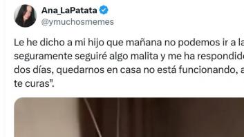 Le dice a su hijo que quizá no pueden ir a la playa y la respuesta del pequeño es para enmarcar