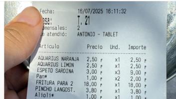 Lo que aparece al final de la cuenta de este bar provoca más de 600 comentarios: "Primera vez que veo esto en España"