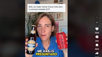 Boticaria García responde a si es mejor tomarse una Coca-Cola Zero o una cerveza 0,0 tostada y arrasa