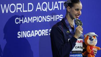 La española Iris Tió, medalla de oro en la final de solo libre de natación artística