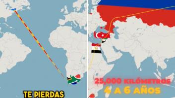 Es posible caminar de Sudáfrica a Nueva York: el viaje abarca 25.000 kilómetros y tardarías de 4 a 6 años en completarlo