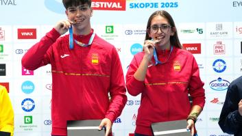 Juan Miguel y Gloria, la pareja de oro y futuro que ha 'disparado' a España en el Festival Olímpico de la Juventud Europea