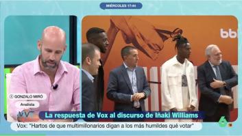 Gonzalo Miró deja la frase del día y destroza a Vox por la respuesta que han dado a Iñaki Williams