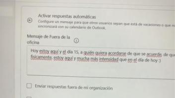 Se va de vacaciones y deja el mejor mensaje de ‘fuera de la oficina’ de la historia de España