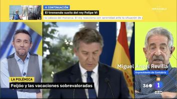 La sosegada respuesta de Revilla a Feijóo por lo de las vacaciones que va a escocer en la calle Génova