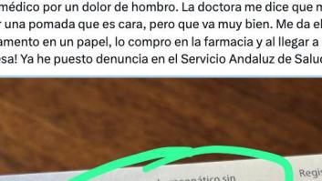 Va al médico con dolor de hombro y acaba poniendo una denuncia en el Servicio Andaluz de Salud por lo que le recetan