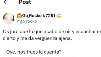 Va a la terraza de un bar de Nerja y alucina con lo que otra clienta le ha dicho al camarero tras llevarle la cuenta