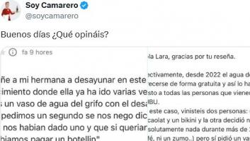 Deja una reseña porque no le dieron agua en un bar y la respuesta provoca división: el debate está servido