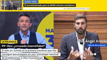 Javier Ruiz corrige en directo al líder de Vox en Murcia y acaban protagonizando el encontronazo del día