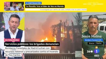 Un bombero forestal de Madrid estalla ante la situación que están viviendo: "Cobramos 1.300 euros y es una vergüenza"