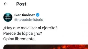 Iker Jiménez publica este tuit sobre los incendios en España y Pedro Torrijos le da la réplica más sonada