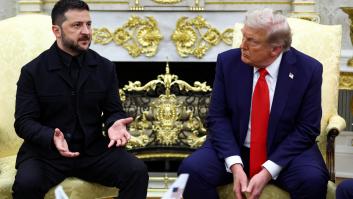 Trump asegura ante Zelenski que "si todo va bien hoy" podrá celebrarse una cumbre trilateral con Putin