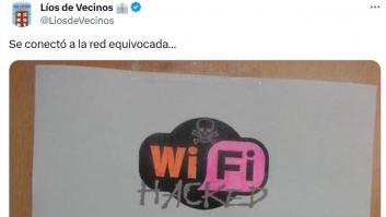 Le roban el wifi y cuelga este amenazante cartel: lo que dice está dando mucho que hablar