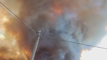 La "columna convectiva con movimiento rotacional" de humo que aumenta la gravedad del incendio en León