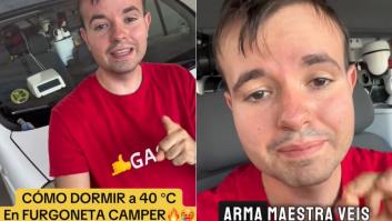 Duerme casi todas las noches en su furgoneta camper este verano y esta ha sido su "arma maestra" para dormir fresquito