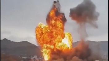 La gran explosión en la capital de Yemen tras el ataque de Israel