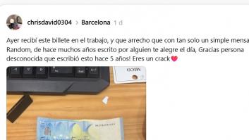 Se encuentra un billete de 20 euros con este mensaje escrito a boli y cientos de personas caen rendidas