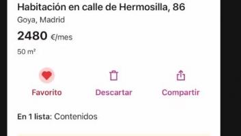 Encuentra una habitación en alquiler y no da crédito: 2.400 euros al mes y no es lo peor