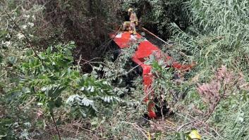 Un autocar vuelca en Santa Susanna (Barcelona) con decenas de pasajeros a bordo, dos de ellos graves