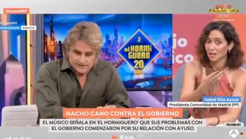 Ayuso se pronuncia sobre las palabras de Nacho Cano en 'El Hormiguero' y echa más leña al fuego