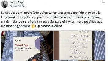 La abuela de su novio le regala un libro y le deja una nota a boli que es de Premio Nobel de Literatura