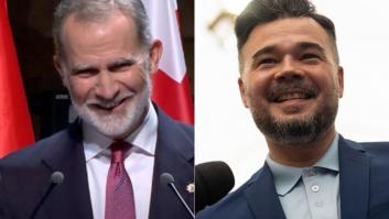 Por primera vez (quizá en la historia) Gabriel Rufián está de acuerdo con Felipe VI