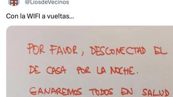 En la comunidad no se pueden creer lo que dice un vecino del WiFi: le responden un cartel tremebundo