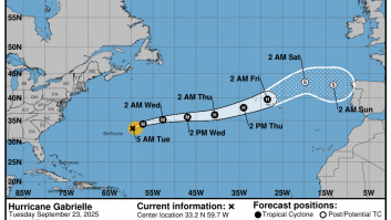 La AEMET confirma la forma con la que llegará el huracán Gabrielle a España y habla de incertidumbre