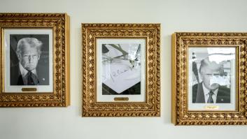 Troleo presidencial en la Casa Blanca: un bolígrafo sustituye el retrato de Joe Biden