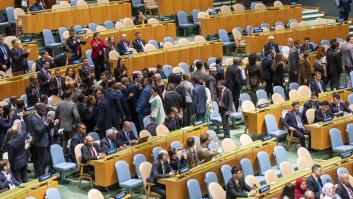 La gran mayoría de los países abandonan la sala a modo de protesta cuando Netanyahu iba a empezar su discurso en la ONU