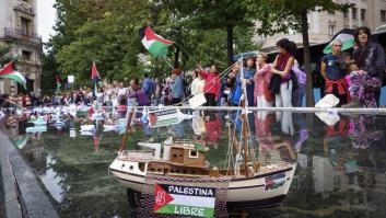 Sigue en directo las protestas en Madrid en apoyo a la Flotilla
