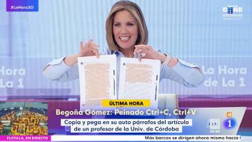 Silvia Intxaurrondo no tiene mejor titular para enseñar el copia y pega del auto del juez Peinado contra Begoña Gómez