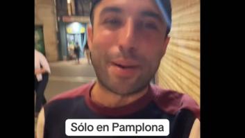 Un estadounidense va a una heladería de Pamplona y no da crédito a lo que le pasa: "Estoy flipando"